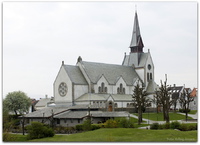 St. Johannes kirke. Bildet ble tatt 29. april 2014. Foto: Erling Jensen.